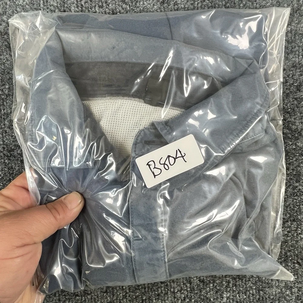 Hugo Boss Men's Long Sleeve Rugby Polo Shirt L Blue‎ Striped Patch Logo